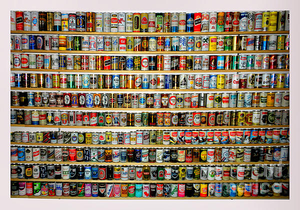 Beer Can Collection Greeting Card for Sale by Thomas Woolworth