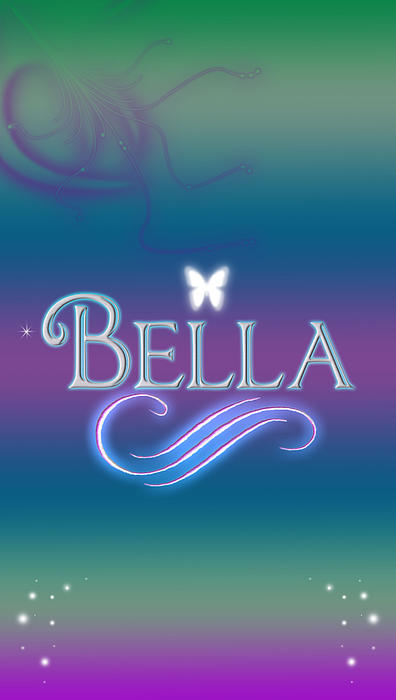 Bella Name Art Shower Curtain For Sale By Becca Buecher