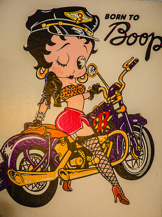 Betty Boop Sunset Rider Adult Work Shirt 