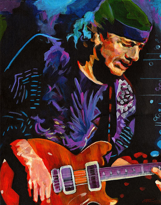 Carlos Santana Fusion fine art print featuring Santana