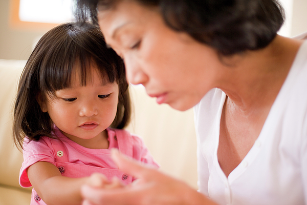 Checking For Rash Greeting Card by Science Photo Library
