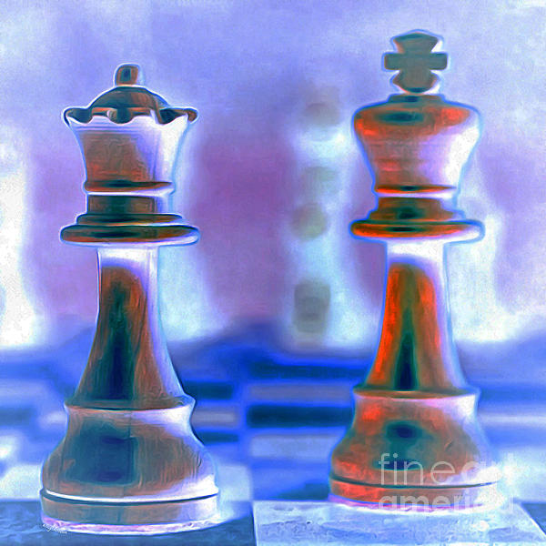 Premium Photo  Chess queen and king