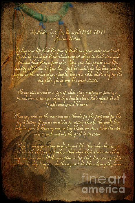 Wayne Moran - Chief Tecumseh Poem