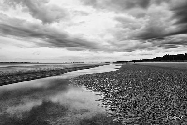 Phill Doherty - Black And White Clouds  At Low Tide