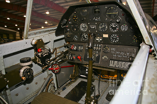 Cockpit Of A P-40e Warhawk Zip Pouch by Scott Germain - Pixels