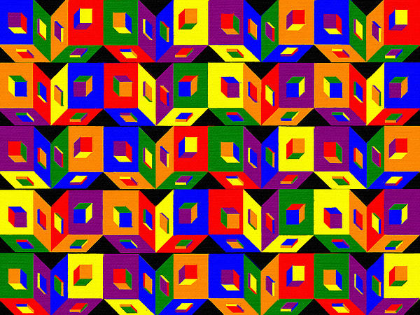 Pharris Art - Colored Cubes