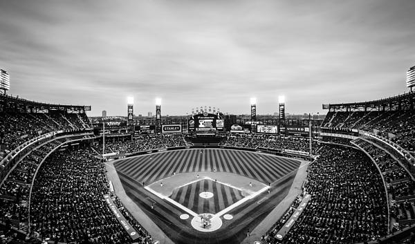 Anthony Doudt - Comiskey Park Night Game - Black and White