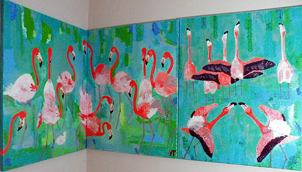 Vicky Tarcau - Corner Flamingos