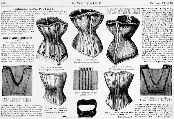Corset pattern 1878  Corset sewing pattern, Corset pattern, Girls dress  sewing patterns