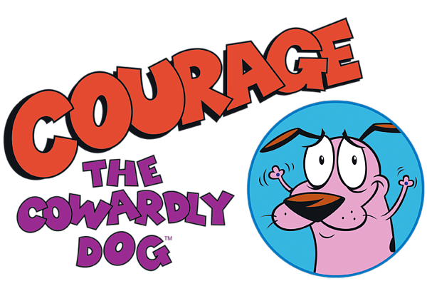 Courage The Cowardly Dog - Courage Logo Kids T-Shirt by Brand A - Pixels Merch