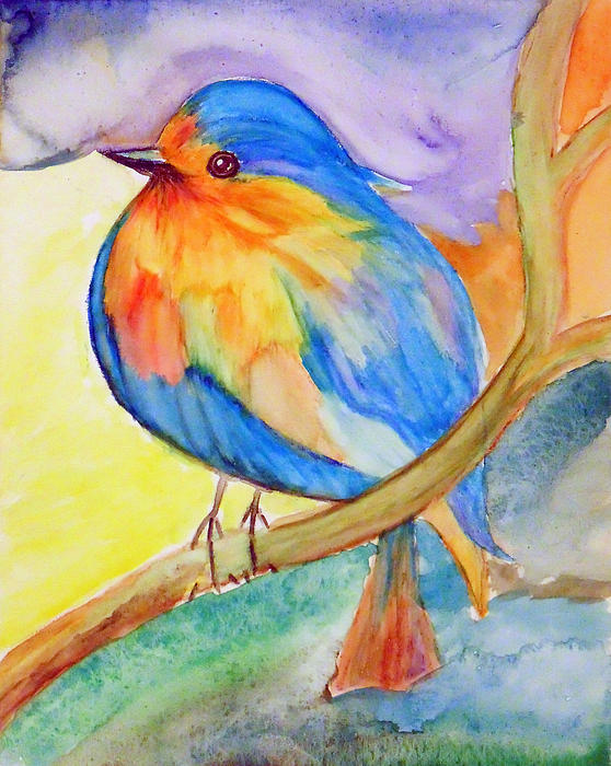 Crazy Colorful Bird by Stephanie Wingard