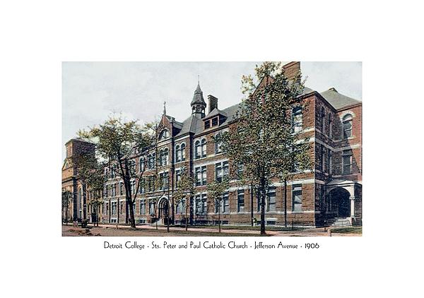 Detroit Detroit College Sts Peter And Paul Church 1906 Tapestry For Sale By John Madison