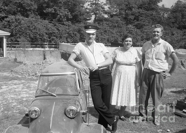 Elvis And His Messerschmitt With Vernon And Gladys Presley 1956 Puzzle For Sale By The Harrington Collection