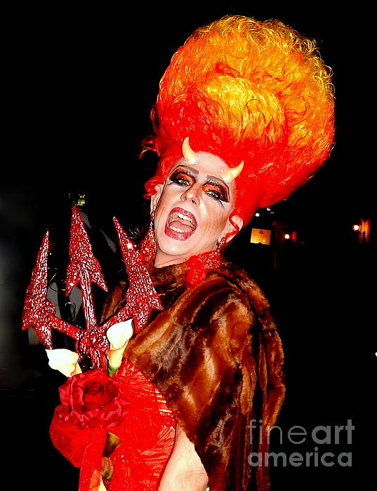 Michael Hoard - Halloween Flamming Devilish Deva Costume In The French Quarter Of New Orleans