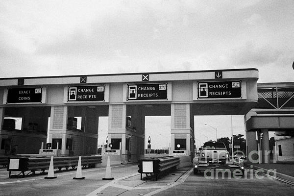 Florida Highway Interstate Toll Booths Plaza Usa by Joe Fox