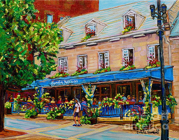 Carole Spandau - French Restaurant Jardin Nelson Paris Style Bistro Place Jacques Cartier Terrace Garden C Spandau  