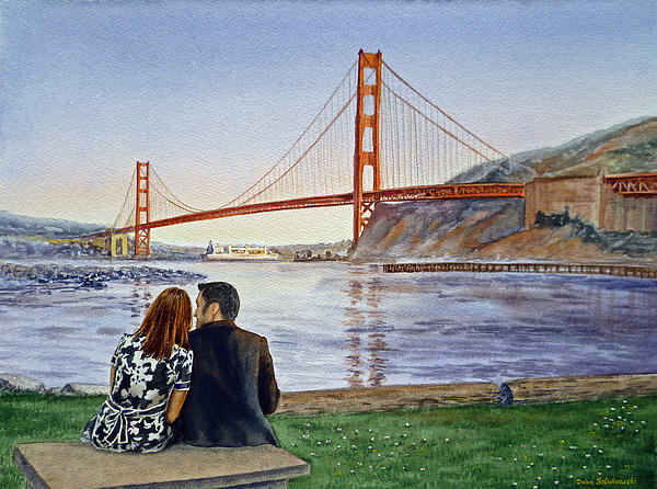 Irina Sztukowski - Golden Gate Bridge San Francisco - Two Love Birds