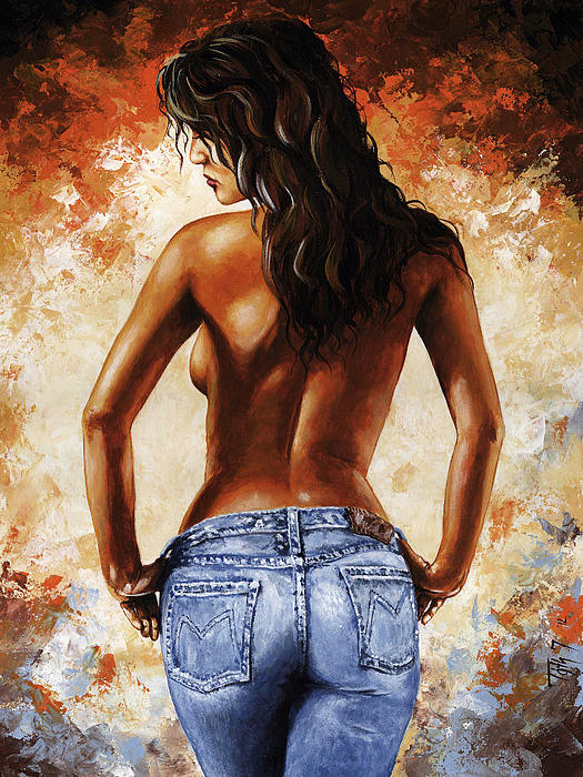 Hot Jeans 02 blue Tapestry by Emerico Imre Toth - Fine Art America