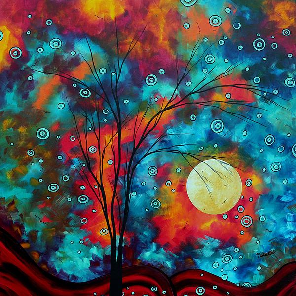 Abstract Art Landscape Tree Bold Colorful Painting A SECRET PLACE by MADART  Painting by Megan Aroon - Fine Art America