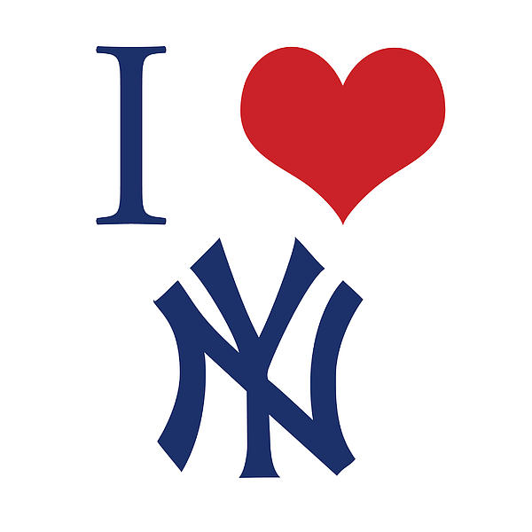 I love yankees Women's T-Shirt by Gina Dsgn - Pixels