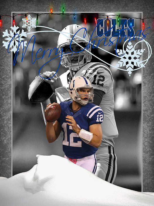 Tennessee Titans Touchdown Santa Claus Christmas Cards 1 by Joe Hamilton