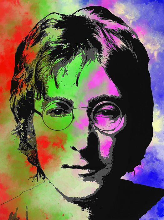 John Lennon Pop Art Closeup T-Shirt for Sale by Daniel Hagerman