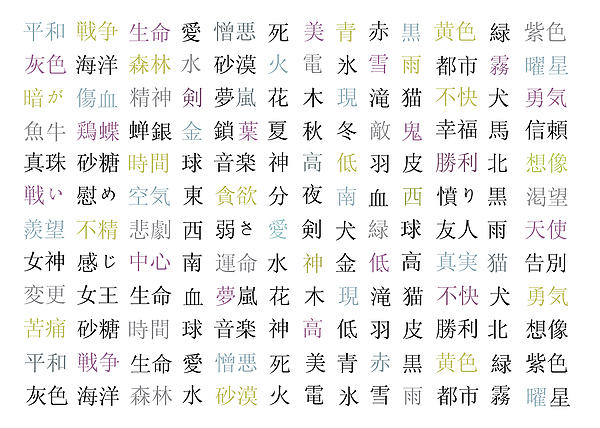 Kanji Symbols Greeting Card By Gina Dsgn