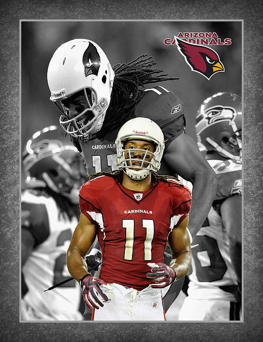 Larry Fitzgerald Christmas Card 2022 Larry Fitzgerald Cardinals Greeting Card For Sale By Joe Hamilton