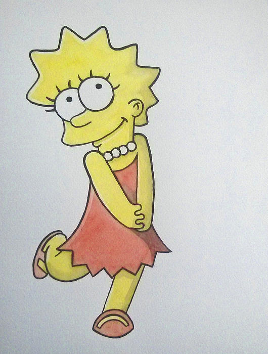 Lisa Simpson card