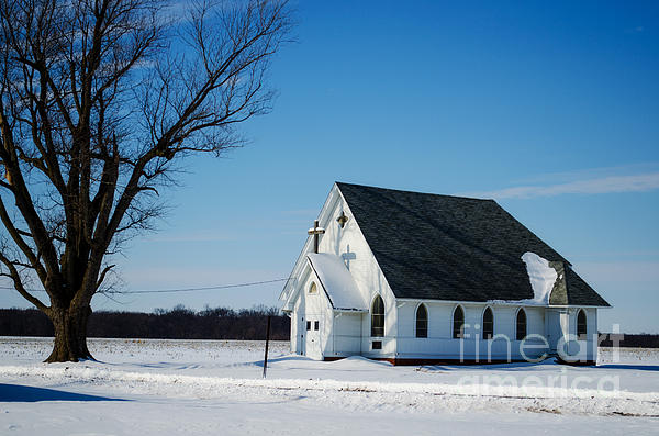 Luther Fine Art - Little Church On The Prairie
