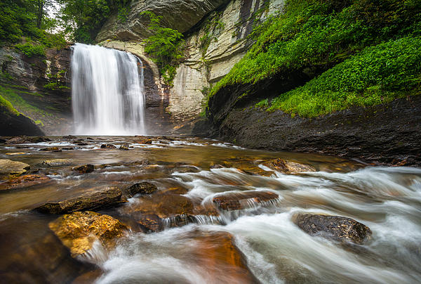 Dave Allen - Looking Glass Falls - North Carolina Blue Ridge Waterfalls WNC