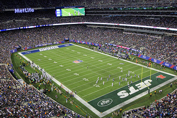 A general overall interior view of MetLife Stadium as the New York Giants  take on the Carolina Panthers during the first half an NFL football game,  Sunday, Sept. 18, 2022, in East