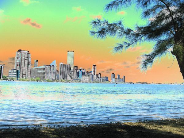 Christiane Schulze Art And Photography - Miami Skyline Abstract II