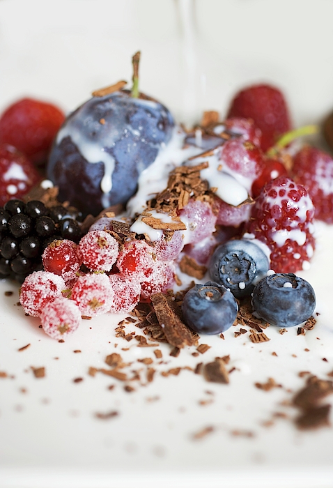 Mixed Berries With Chocolate Shavings And Milk Women's Tank Top by