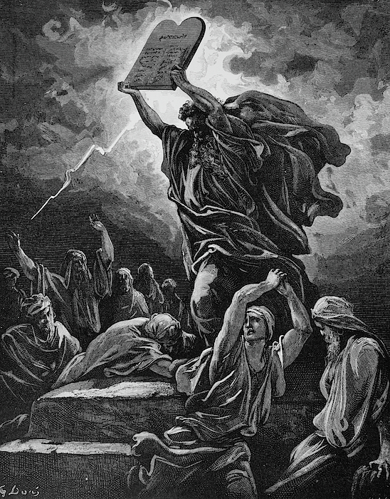 Moses Breaking The Tablets Of The Law T-Shirt for Sale by Vintage Images