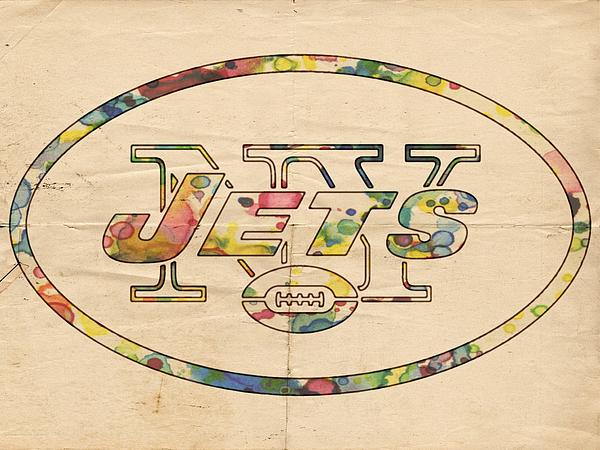 New York Jets Vintage Logo Kids T-Shirt by Florian Rodarte - Pixels