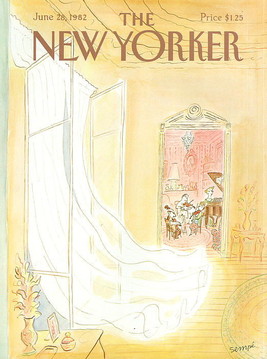 New Yorker June 28th, 1982 Greeting Card for Sale by Jean-Jacques Sempe