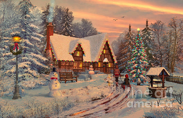 https://images.fineartamerica.com/images-medium-5/old-christmas-cottage-dominic-davison.jpg