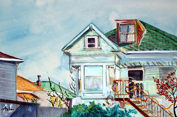 Asha Carolyn Young - Old House in Springtime Berkeley