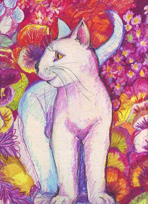 Susan Brown    Slizys art signature name - Pansy the Cat