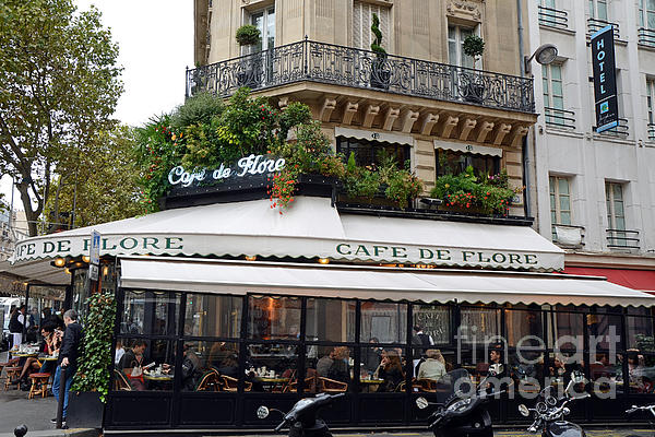 Kathy Fornal - Paris Cafe De Flore - Paris Fine Art Cafe De Flore - Paris Famous Cafes and Street Cafe Scenes