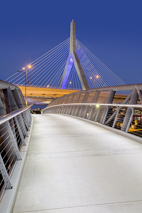 Zakim Bridge and Walkway Boston, MA Yoga Mat