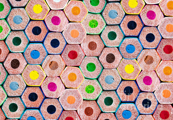 Rainbow colored pencils Poster by Delphimages Photo Creations - Pixels Merch