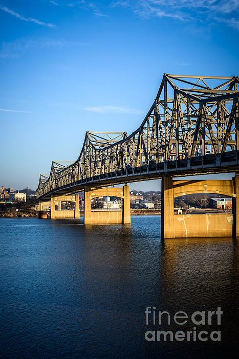 Peoria Illinois Bridge - Murray Baker Bridge by Paul Velgos