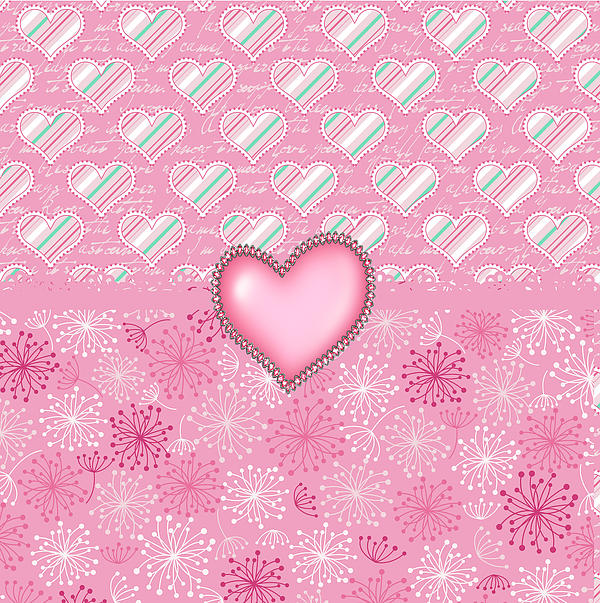 Pink Hearts Shower Curtain for Sale by Debra Miller