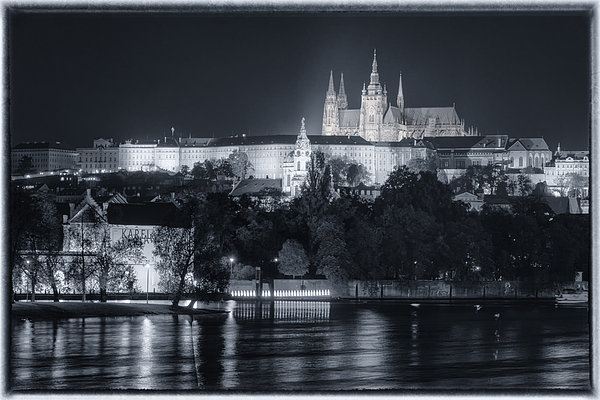 Joan Carroll - Prague Castle at Night
