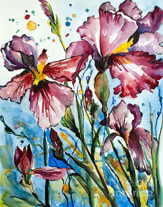Fei Liu - Purple Irises