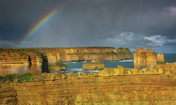 Joan Carroll - Rainbow over Southern Ocean