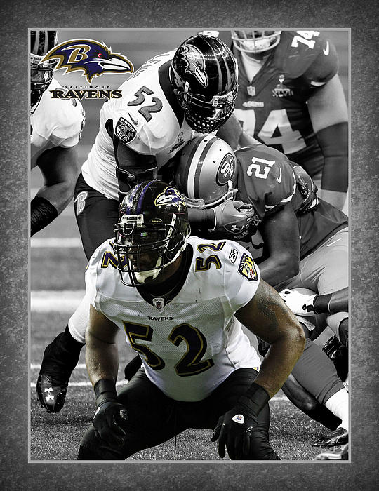 Ray Lewis Baltimore Ravens Abstract Art 52 iPhone Case