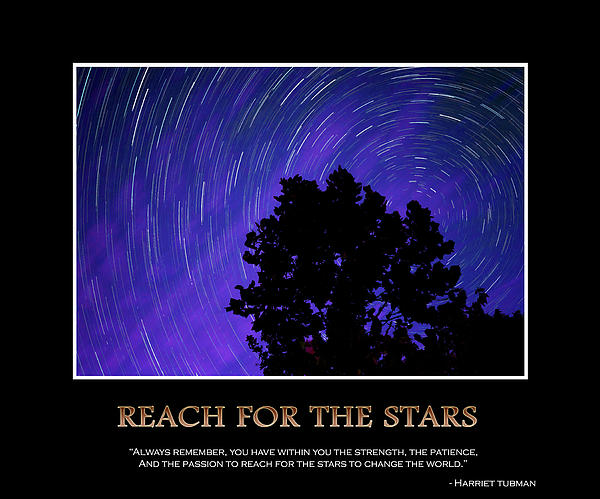 Reach For The Stars Inspirational Message Artwork Greeting Card For Sale By Gregory Ballos